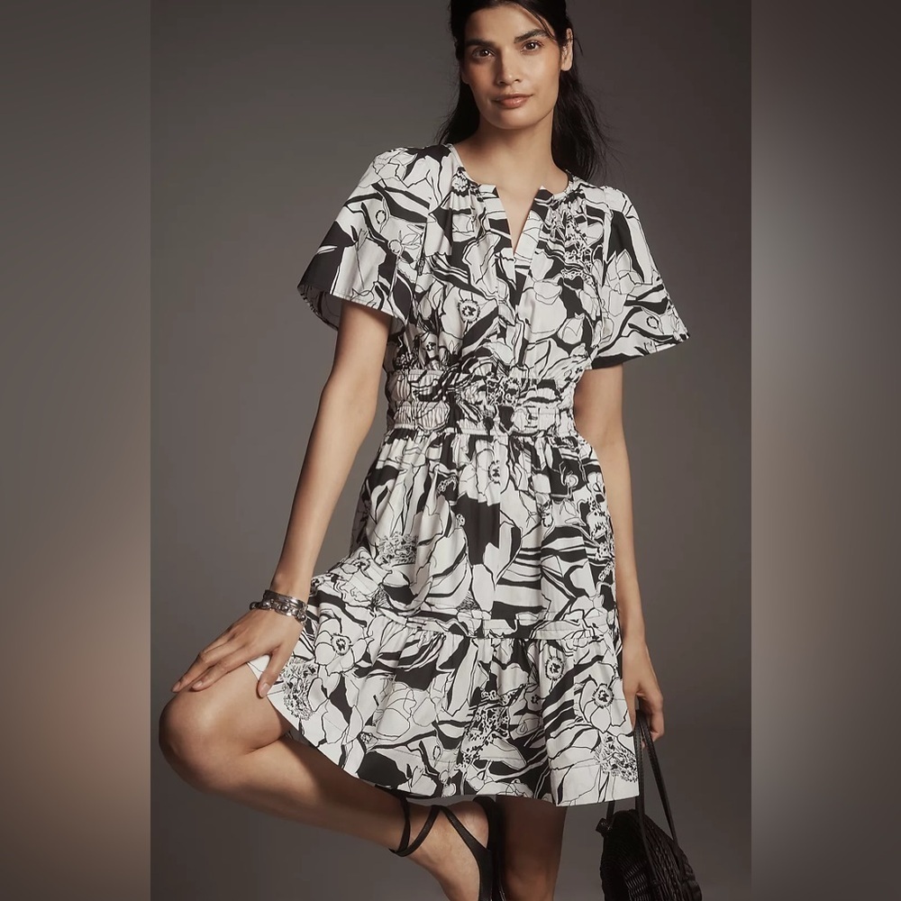 NWT! Anthropologie The Somerset Mini Dress - Size XS🍊🍥
